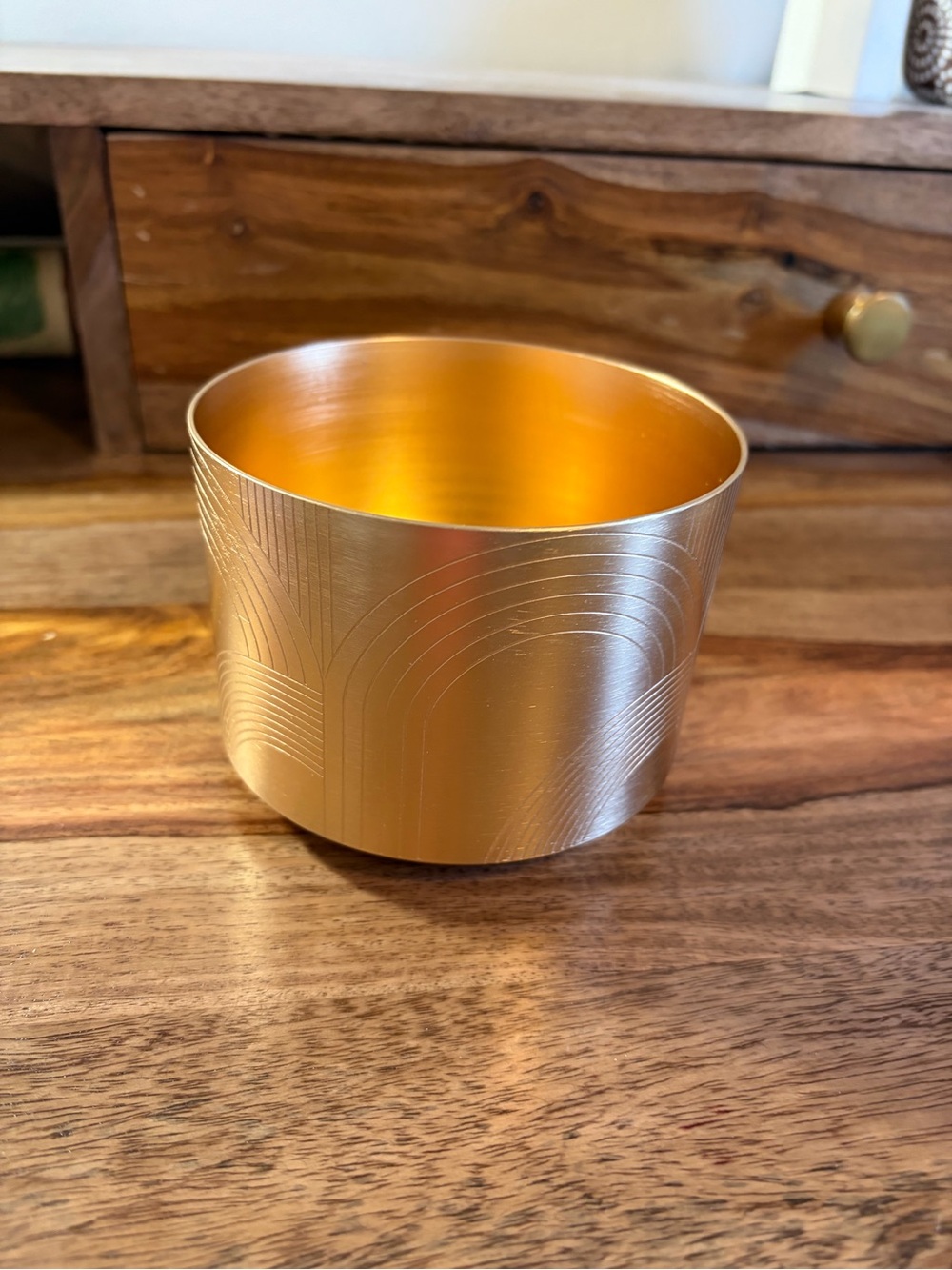 CW Home - Gold Decorative Metal Bowl / Holder